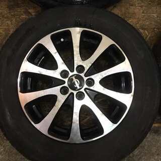 【YOKOHAMA ECOS ES31 195/65R15】夏タイヤ 4本【社外ホイール 15インチ 6J5HPCD100+48】プリウス ウィッシュ等 (VTP17) クレジットカード QR決済可能