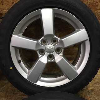 【DUNLOP ENASAVE RV504 225/55R18】夏タイヤ 4本【三菱 純正 アウトランダー 18インチ 7J5HPCD114.3+38】デリカD:5に流用可　(VTO83) クレジットカード QR決済可能 DUNLOP ENASAVE RV504 225/55R18】夏タイヤ 4本【三菱 純正