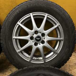 DUNLOP WINTER MAXX WM02 195/65R15】スタッドレス 4本【Weds VEILER