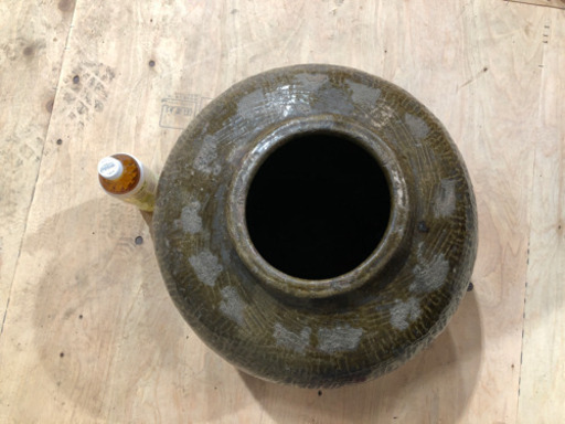 料亭使用◇存在感のある大きな壷、花瓶ディスプレイに！直径40㎝