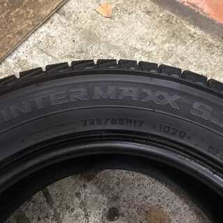 DUNLOP WINTER MAXX SJ8 225/65R17 17インチ スタッドレス 4本 2015年製 バリ溝 レクサス NX CX-5 ハリアー等　(VTM93) クレジットカード QR決済可能