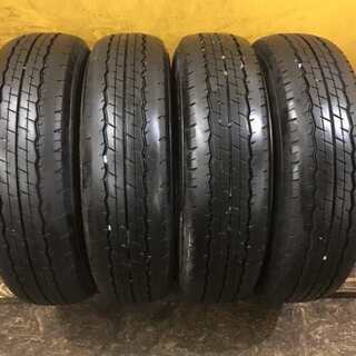 DUNLOP SP175N 195/80R15 107/105L LT 15インチ 夏タイヤ 4本 2016年製 バリ溝 ハイエース キャラバン等　(TG242) クレジットカード QR決済可能