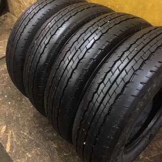 DUNLOP SP175N 195/80R15 107/105L LT 15インチ 夏タイヤ 4本 2016年製 バリ溝 ハイエース キャラバン等　(TG242) クレジットカード QR決済可能