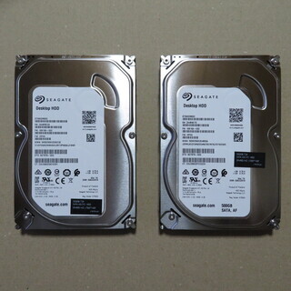 127_SEAGATE 3.5inch HDD-500GB（2台...