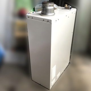 札幌市★ ノーリツ 石油給湯器 13年製◆ 直圧式 4万キロ 標準タイプ 据え置き / リモコン RC-7626M ■ OQB-407F NORITZ