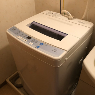 洗濯機　AQW-S60D（AQUA製）