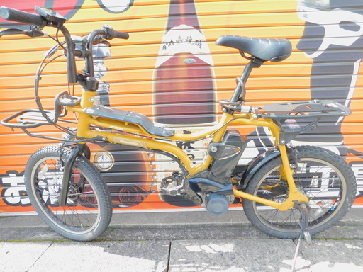【エコプラス小倉南店】パナソニック　モトクロス　タイプ　電動　アシスト　自転車　マットバーントイエロー　20インチ　2013年