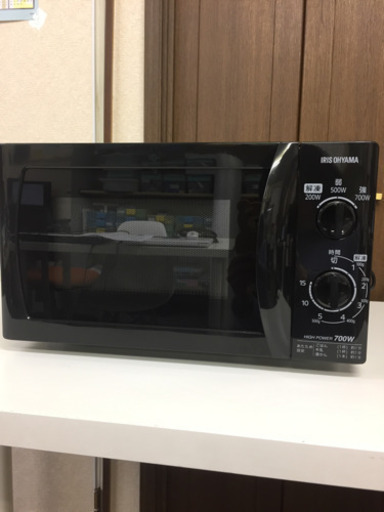 【一人暮らし応援】アイリスオーヤマ 電子レンジMBL-17T6-B 2016年製