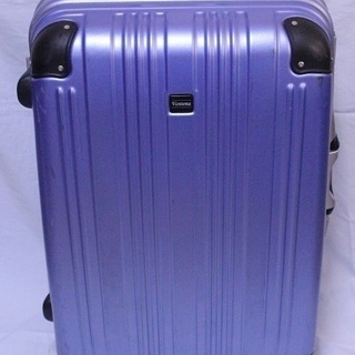 大型　薄青　スーツケース　５泊６日程度