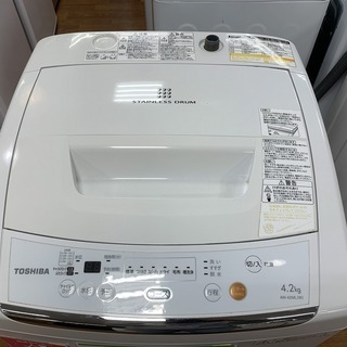 【トレファク府中店】TOSHIBA/東芝の4.2kg全自動洗濯機...