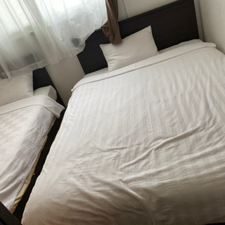 限定4台。激綺麗ダブルベッド　フランスベッド　市内配送無料