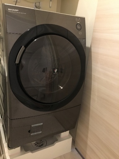 プラズマクラスター洗濯機シャープES-Z100-TL ドラム式洗濯機9.0kg