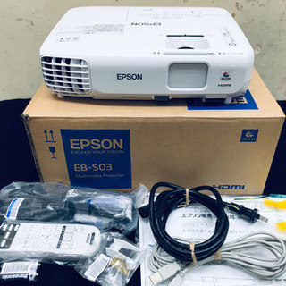 EPSON エプソン 液晶プロジェクター EB-S03 使用0時...