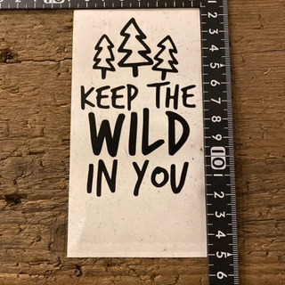 【切り文字ステッカー】keep the wild in you