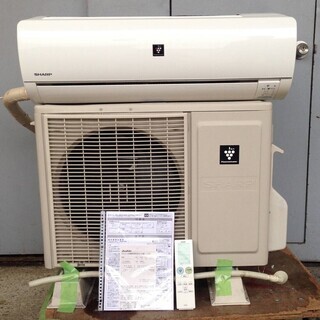 【稼働確認済】　SHARP　シャープ 高濃度プラズマクラスター25000搭載 フィルター自動掃除 エアコン AY-E40EX 14畳用 単相100V 2015年製