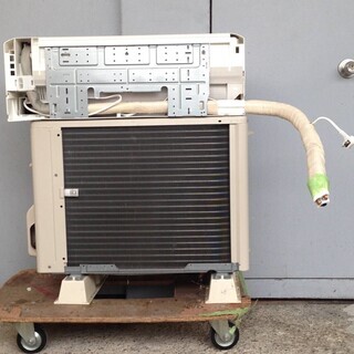 【稼働確認済】　SHARP　シャープ 高濃度プラズマクラスター25000搭載 フィルター自動掃除 エアコン AY-E40EX 14畳用 単相100V 2015年製