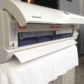 【稼働確認済】　SHARP　シャープ 高濃度プラズマクラスター25000搭載 フィルター自動掃除 エアコン AY-E40EX 14畳用 単相100V 2015年製