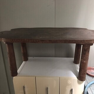 美品 希少 テーブル ちゃぶ台 座卓 天然木 アンティーク 古家具 古い木