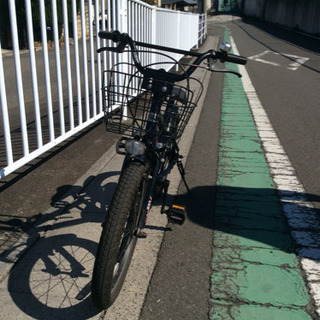 【中古自転車】18インチ  (紺色メタリック)   ［BMX風子供用］