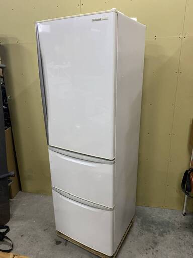 N715 【稼働品】 冷蔵庫 大型 大容量 ナショナル NR-C375M-W 365L 冷凍 ノンフロン 家電 電化製品 キッチン