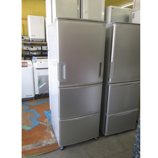 札幌 【安い!】 345L 2008年製 3ドア冷蔵庫 シャープ SJ-WA35P-S  大きめ 300Lクラス 本郷通店 新生活 店舗 飲食店 大型 