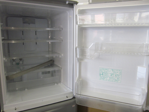 札幌 350L 3ドア冷蔵庫 2016年製 シャープ SJ-WA35B-S 300Lクラス