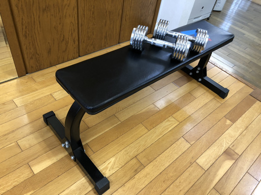 トレーニングベンチ 鉄アレイ 効果は未知数 大将 函館のスポーツの中古あげます 譲ります ジモティーで不用品の処分