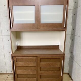 3*7 モリタインテリア 大川家具 食器棚 キッチンボード レンジボード 