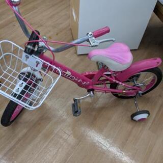三輪車 自転車 補助輪 ピンク 子供用 美品 