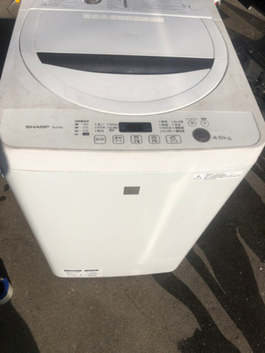 【高年式・訳あり大特価】SHARP 4.5kg 洗濯機