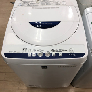 SHARPの2015年製の全自動洗濯機です！ ○【6ヶ月安心保証付き】 SHARP 全自動洗濯機 2015年製