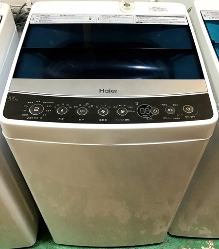 【送料無料・設置無料サービス有り】洗濯機 2017年製 Haier JW-C55A 中古②