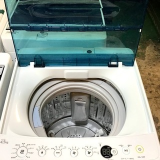 送料無料・設置無料サービス有り】洗濯機 2018年製 AQUA AQW-BK45G 中古 ②