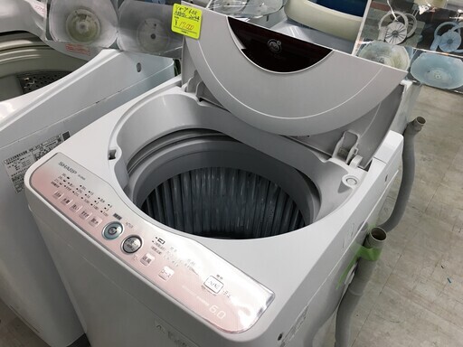 シャープ6.0K洗濯機　2014年製！！！分解クリーニング済み！！！
