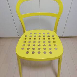 新品・未開封イケア 椅子2脚REIDAR , 遠 イエロー (202.407.73)