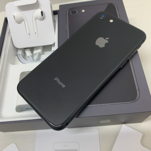 美品】iPhone8 本体 64GB スペースグレイ SIMロック解除 ソフトバンク