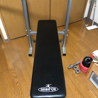 FIGHTING ROAD(ファイティングロード) バーベル・ダンベル50kgセット　プレートラバー付き　筋トレ器具