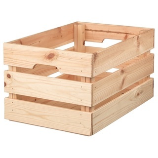3個セット IKEA クナッグリグ 木箱　収納 ボックス