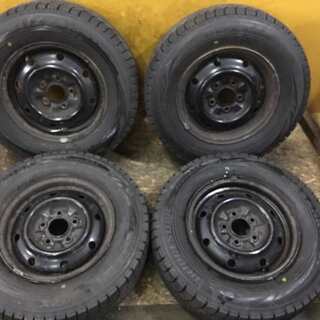 【BS BLIZZAK VRX 195/70R14】スタッドレス 4本【日産 純正 スチールホイール 14インチ 5.5J5HPCD114.3】　(VTD111) クレジットカード QR決済可能