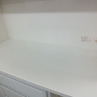 当店人気白鏡面家具”大型キッチンボード 食器棚 レンジボード ホワイト