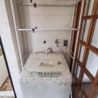 ［無料］TOSHIBA洗濯機5kg(2009年製)+ランドリーラック