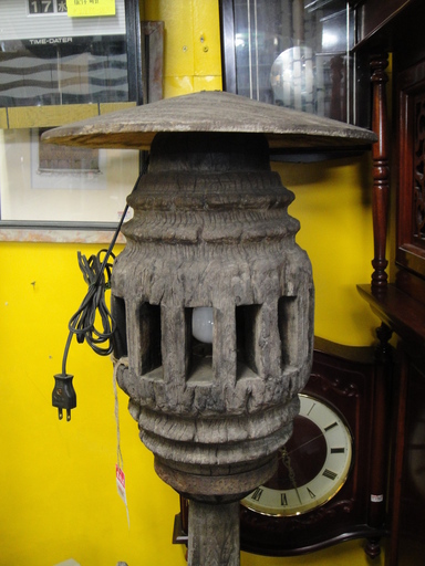 木製 木彫り フロアライト スタンドライト アジアン アジア風 大型