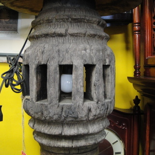 木製 木彫り フロアライト スタンドライト アジアン アジア風 大型