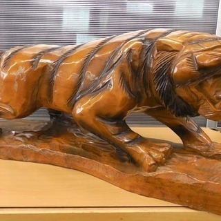 虎の置物 木彫り 虎の置物木彫り開運金運