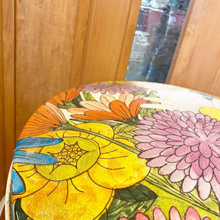 花柄のかわいいゴミ箱