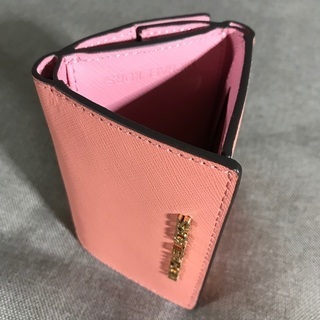 マイケルコース ソフトピンクレザー コンパクト折財布 ミニ財布