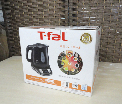 新品 ティファール 電気ケトル 0.8Lアプレシア エージー・プラス コントロール オニキスブラック T-fal  札幌石 白石区 東札幌