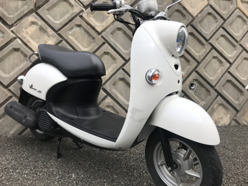 売約済みヤマハ　ビーノ　VINO  白　4サイクル　実走3700km  普通に乗れる　型式SA26J 福岡市