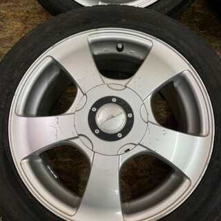 【BS NEXTRY 185/55R15】夏タイヤ 4本【社外 15インチ マルチ 6.5J4/5HPCD100+37】2018年製 バリ溝 キューブ　ノート等　(VTP65) クレジットカード QR決済可能