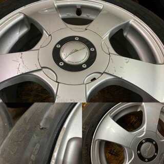 【BS NEXTRY 185/55R15】夏タイヤ 4本【社外 15インチ マルチ 6.5J4/5HPCD100+37】2018年製 バリ溝 キューブ　ノート等　(VTP65) クレジットカード QR決済可能